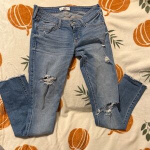 Hollister Kids Light Blue Ripped Jeans